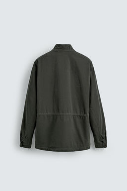 CAZADORA LAVADA BOLSILLOS UTILITY / Khaki - Zara фото 9