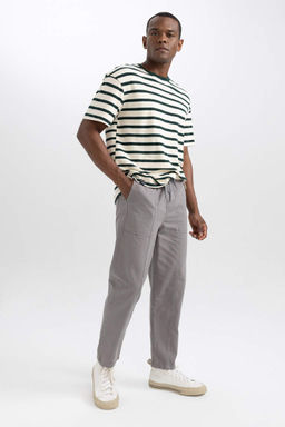 Габардиновые брюки прямого кроя Relax Fit - Defacto фото 6