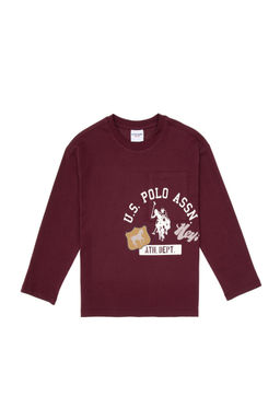 Erkek _ocuk Bordo Bisiklet Yaka Sweatshirt - U.s. polo assn фото 6