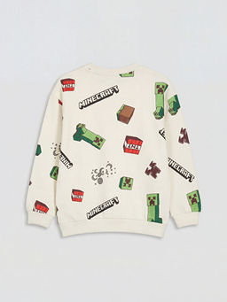 Minecraft Bask?l? Erkek ?ocuk Sweatshirt