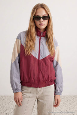 Bordo Oversize Kal_p Renk Bloklu Yazl_k _nce Mont TWOAW27MO00135 - Trendyolmilla фото 4