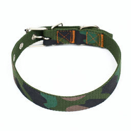 Ошейник брезентовый однослойный Камуфляж, 58 х 2,5 см - Пижон фото 2