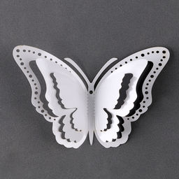 Набор для украшения Бабочки, набор 12 шт, цвет белый - Страна карнавалия фото 4