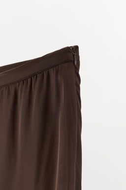 SATIN FLOWING TROUSERS - Zara фото 5