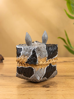 Корзинка «Енот», 10×10×13 см, бамбук