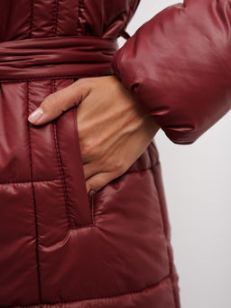 Полупальто зимнее Вумен бордо