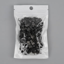 Нижний ограничитель для молнии, металлический, №5, 500±15 шт., цвет чёрный никель