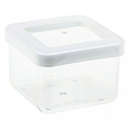 Банка для сыпучих продуктов пластмассовая Степ 0,5л, 10х10х7см, белый (Россия) - Домашняя мода фото 6