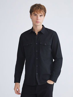 Regular Fit Uzun Kollu Erkek Jean G?mlek