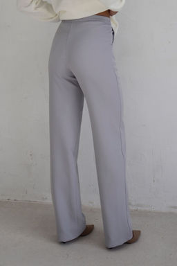 10165 Брюки прямого покроя светло-серые - Martichelli фото 5