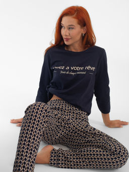 Пижама женская кулирка с брюками "ФИБИ" ЦЕПИ