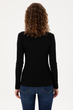 Женский черный свитшот Неожиданная скидка в корзине - U.s. polo assn фото 5