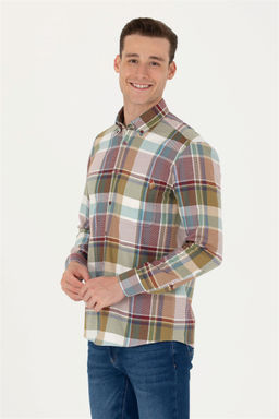 U. S. Polo Assn Мужская рубашка Lumberjack бордовая красная - U.s. polo assn фото 8