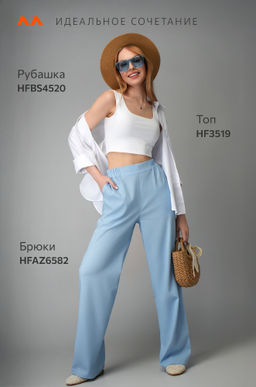 Женские льняные брюки Happyfox