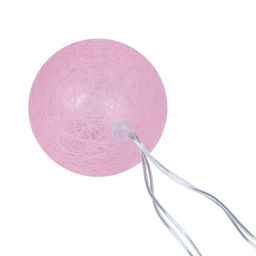 USL-S-230/PM1800 COTTON BALLS-1 Садовая гирлянда на солнечной батарее Клубки. 10 светодиодов. Теплый белый свет. 1*АА Ni-Mh аккумулятор в/к. IP44. TM Uniel - Volpe фото 3
