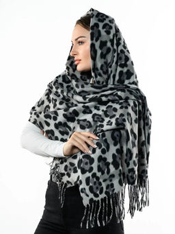 Яркий палантин с анималистичным принтом - Pretty mania фото 4