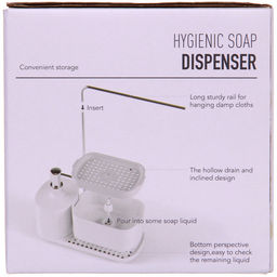 Подставка под губку с дозатором 300мл. 23х10,8х10 1878