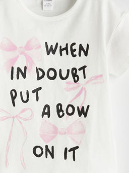 Kurdele Detayl? Penye K?z ?ocuk Ti??rt