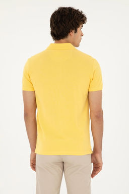 U. S. Polo Assn / Мужская желтая базовая футболка - U.s. polo assn фото 5