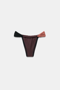 BRAGUITA BIKINI CORTINILLA TUL / Negro - Zara фото 7