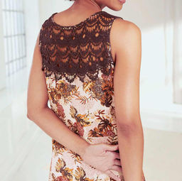 Платье, серо-шоколадное - Linea tesini фото 5