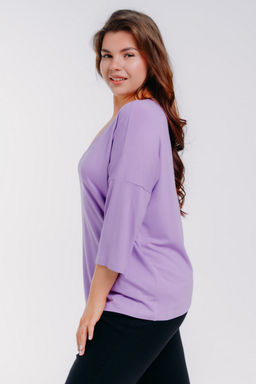 Футболка женская из вискозы Марина лила - Амадэль фото 8