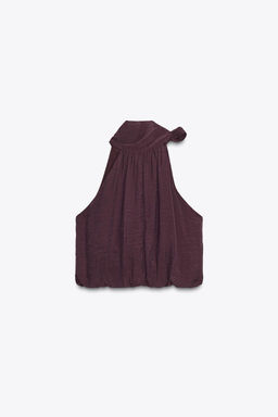 BOW DETAIL PUFF TOP - Zara фото 6