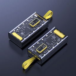 Внешний портативный аккумулятор CRR-33, 20000 мАч, 2USB, Type-C, 2 А, с дисплеем, чёрный