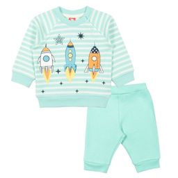 CRB wear/CWB 9865 Комплект ясельный (джемпер, брюки), бирюзовый/Ex.Cherubino