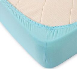 Простыня трикотажная на резинке Мерцана (Голубой) MERC04 140x200