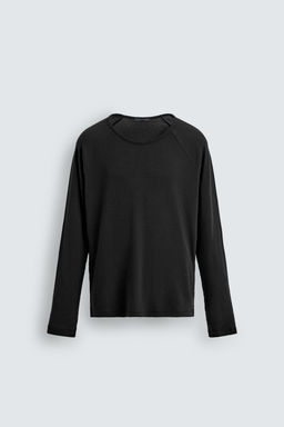 CAMISETA SLIM FIT LIGHTWEIGHT / Antracita oscuro - Zara фото 7