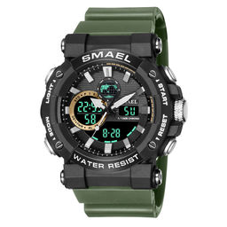 Часы наручные Smael электронные SM8048green