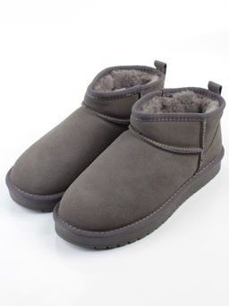 04-PF8300-5 GRAY Угги женские (натуральная замша, 100% шерсть)