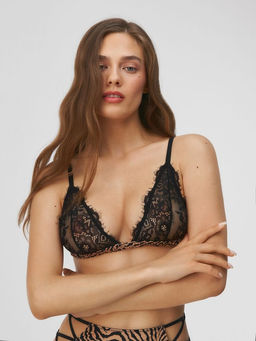 10204110015 Бюстгальтер Bralette жен. Eilen черный принт - Concept club фото 5