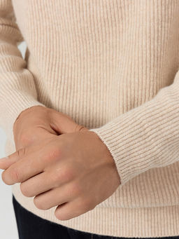 Джемпер на молнии мужской бежевый - Mark formelle фото 7