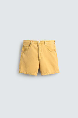 BERMUDA DENIM RELAXED FIT COLOR / Amarillo - Zara фото 7