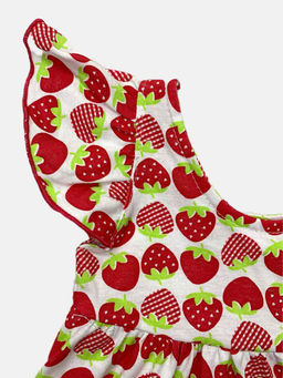 Платье супрем розовый с клубникой, арт.C-PL069-SU, Марина - Мамин малыш фото 3