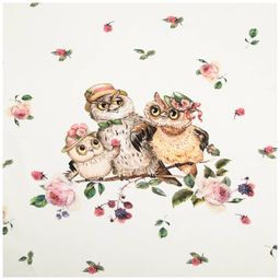 СКАТЕРТЬ КРУГЛАЯ ВИНТАЖ. СОВУШКИ D185СМ ,БЕЖ, 100 - Lefard фото 3