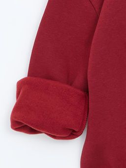 Kap??onlu K?z ?ocuk Kal?n Sweatshirt