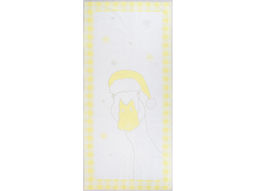 6с102.411ж1 Гусь (лимонно-серый) Полотенце махровое 67х150см