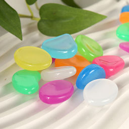 Декоративные камни 100г светящиеся / XM-79 /уп 200/ пластик - Галеонтрейд фото 4