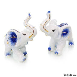 Статуэтки Слоны 2 штуки 11х10 см / W135 /уп 80/ - Галеонтрейд фото 4