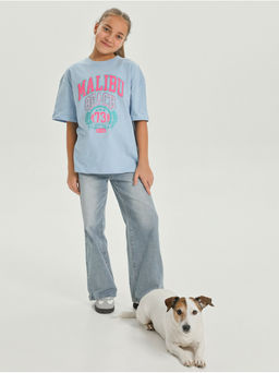 Футболка Малибу голубой Девочка - София фото 3