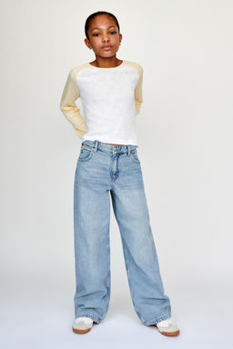 FADED WIDE-LEG JEANS - Zara фото 6