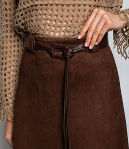 Юбка #КТ3039-2, коричневый - Dommod фото 5