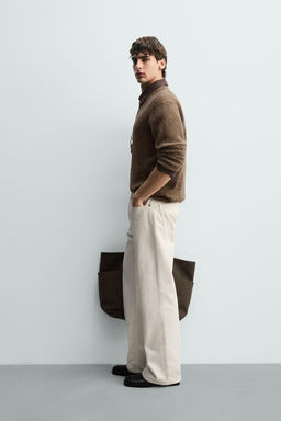 WOOL BLEND BUTTON-UP JUMPER - Zara фото 4