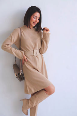 Martichelli Платье вязаное бежевое