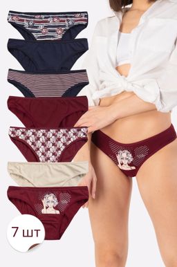 Женские трусы-слипы 7шт. Nicoletta