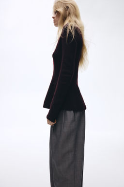Jersey en punto de canal? con peplum - H&m фото 8