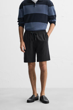 LINEN - VISCOSE BERMUDA SHORTS - Zara фото 13